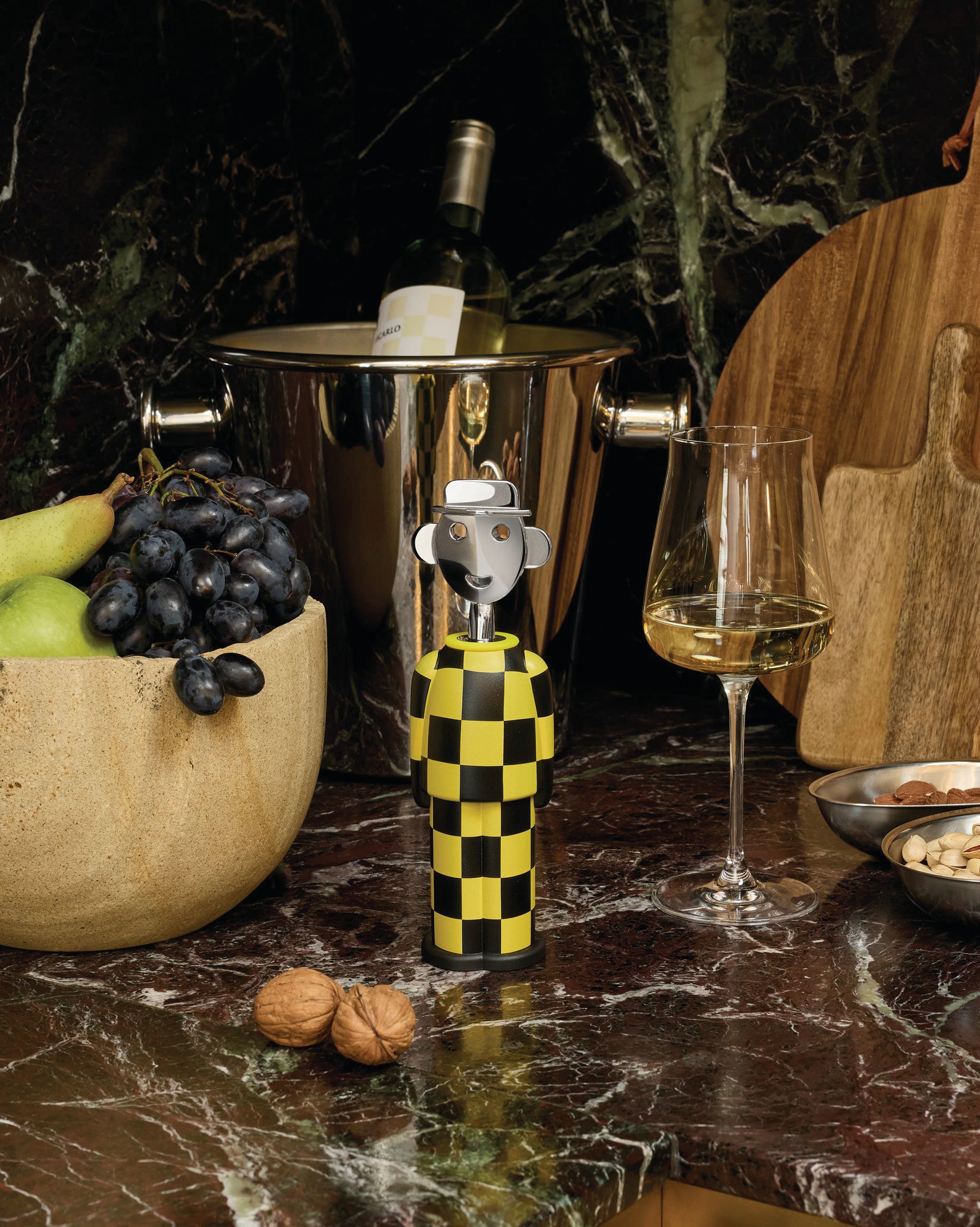 Giallo e Nero: black and yellow Corkscrew by Mendini | Alessi