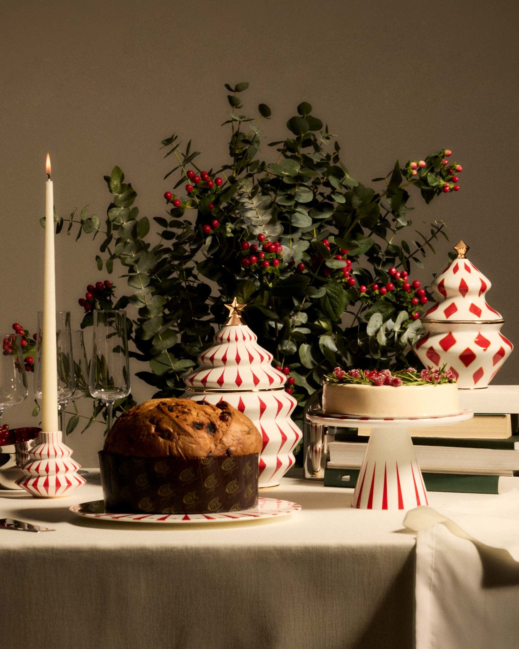 Alessi／アレッシィ Delight: Christmas porcelain candle holder | Alessi