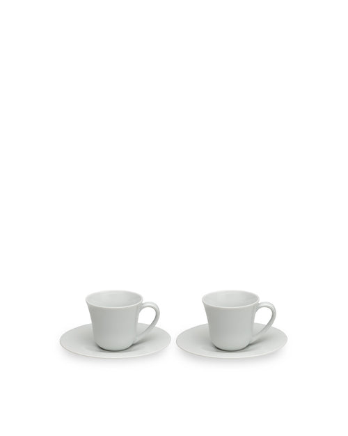 KU Default Title Set of two mocha cups with saucers Alessi