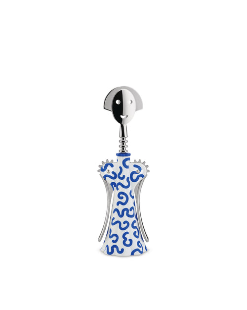 Alessi Alessandro-M Premium Wine Corkscrew – Heavy Zinc Alloy With Plastic Handle, Modern Italian Design