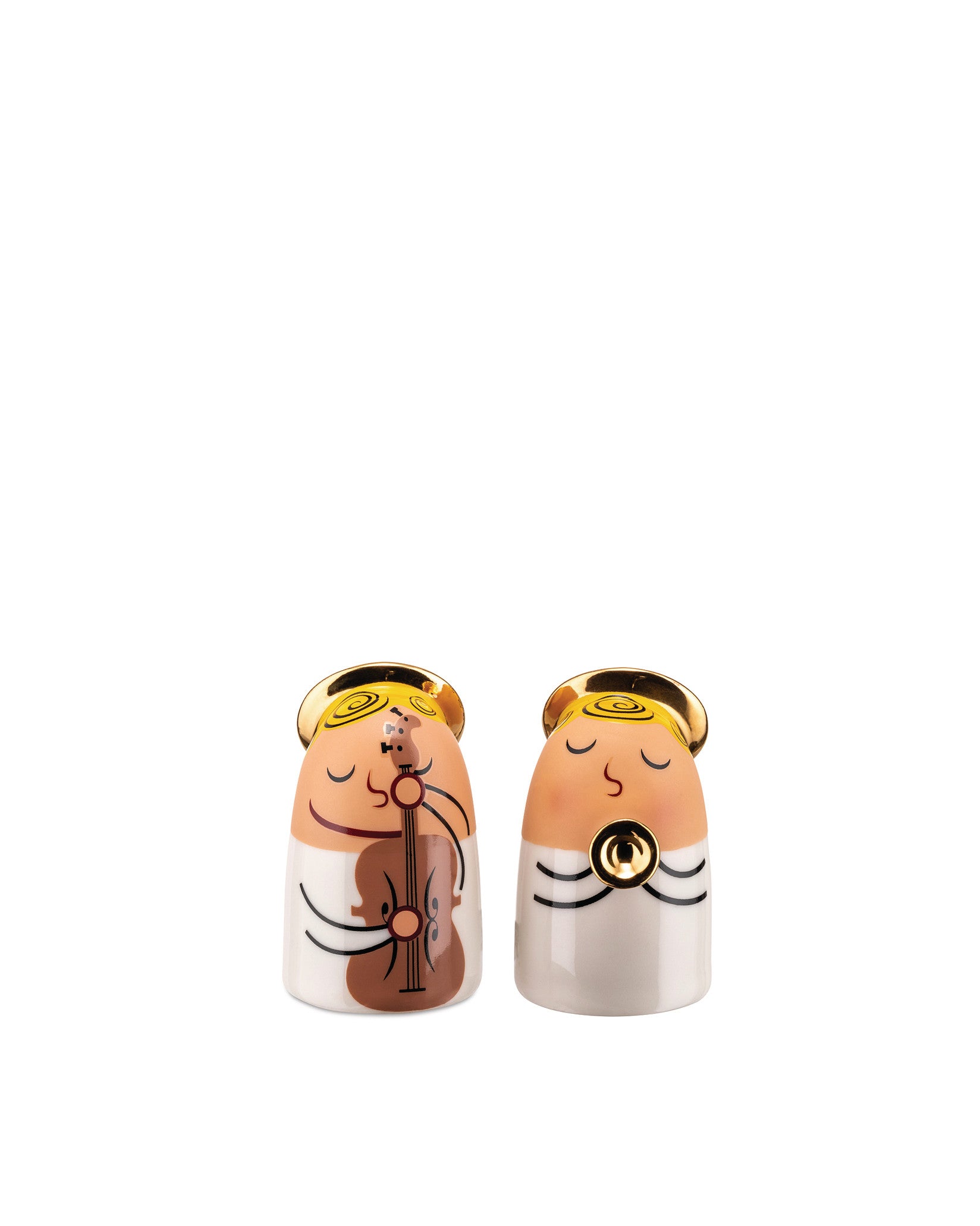 Angels Band Set of 2 Christmas figurines