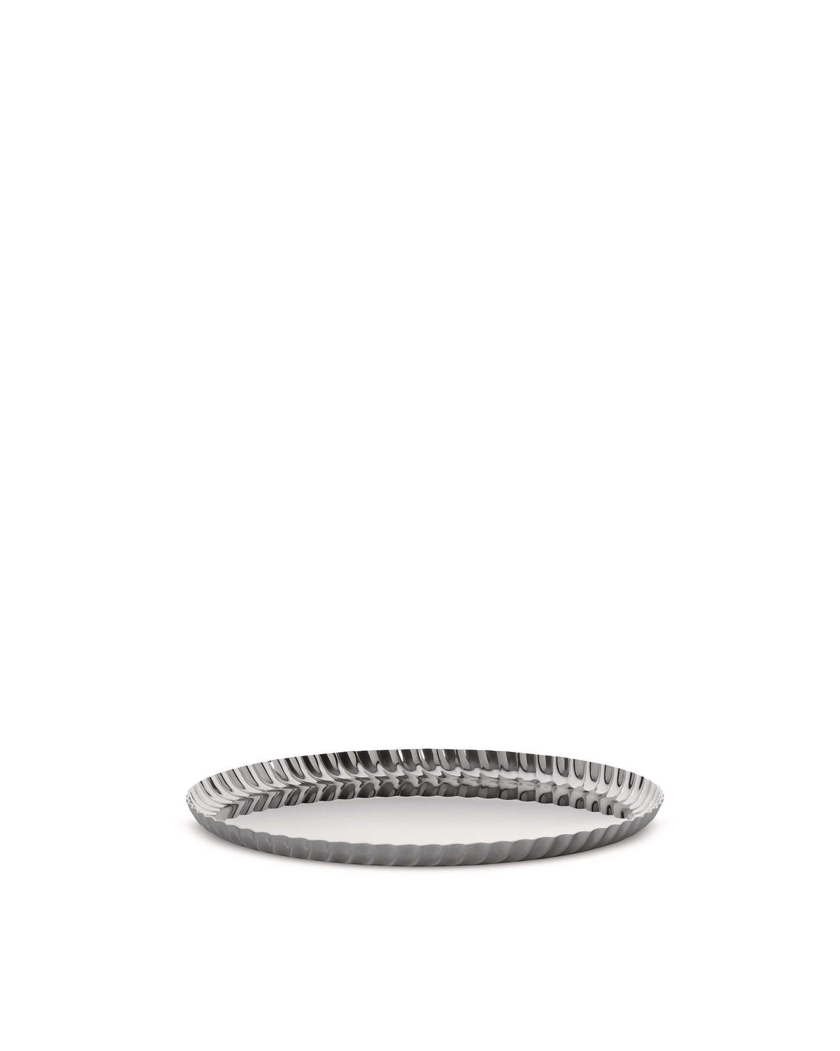 Pleats cm 23 || inch 9″ Round tray Alessi
