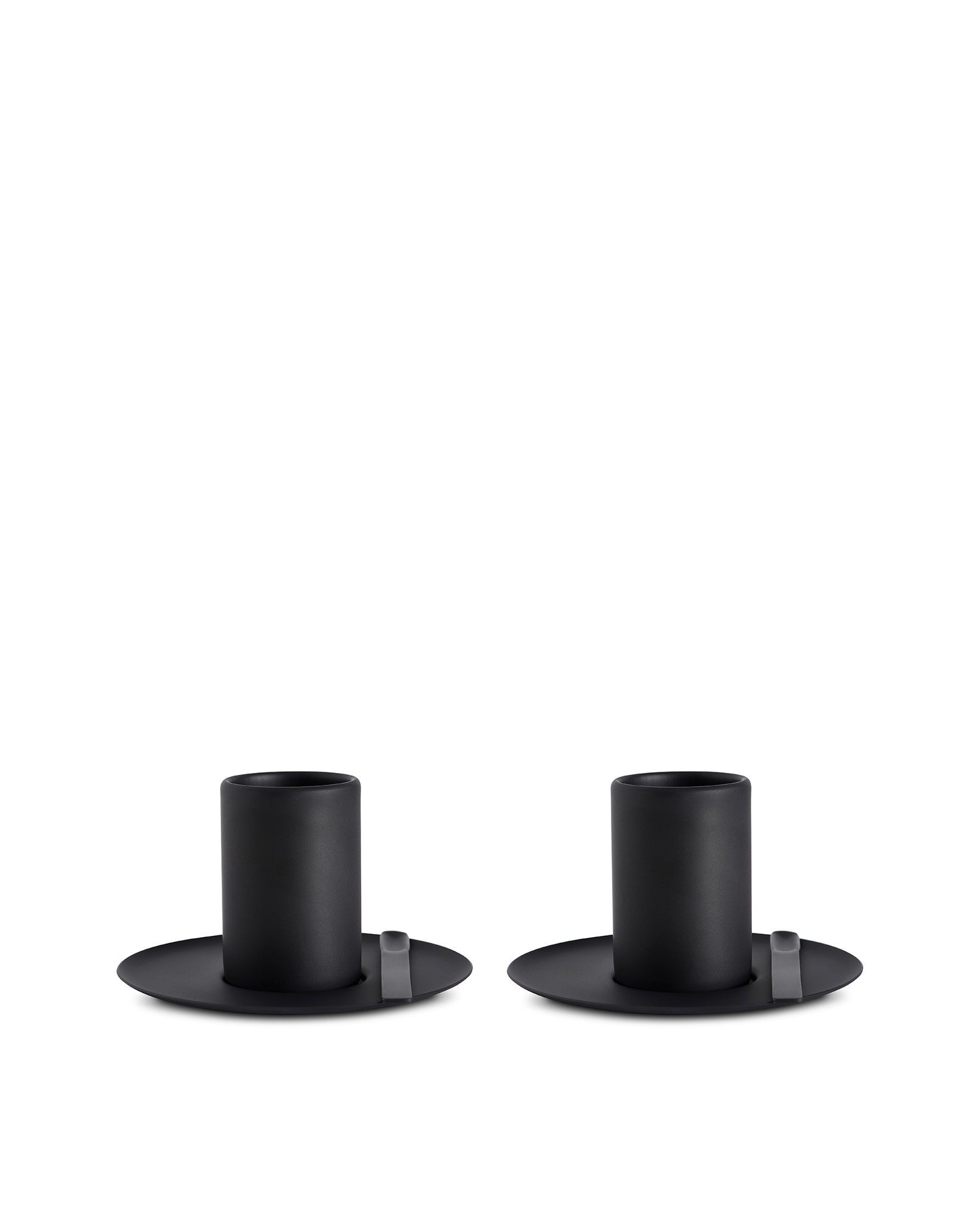 CFF CP Default Title Set of two mocha cups with saucers and two coffee spoons Alessi