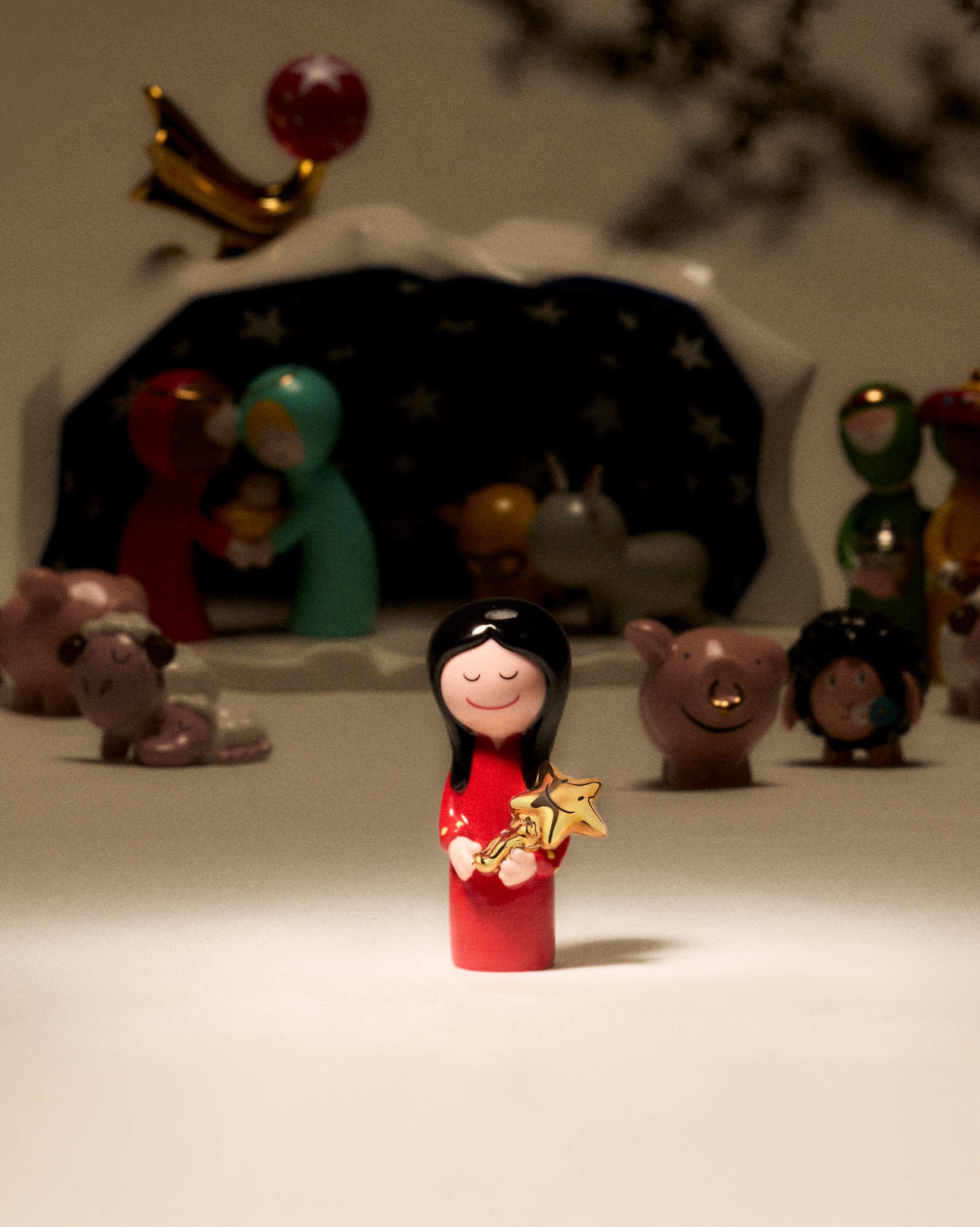 Uno, Due, Tre Re Magi Christmas Figurine in Porcelain | Alessi