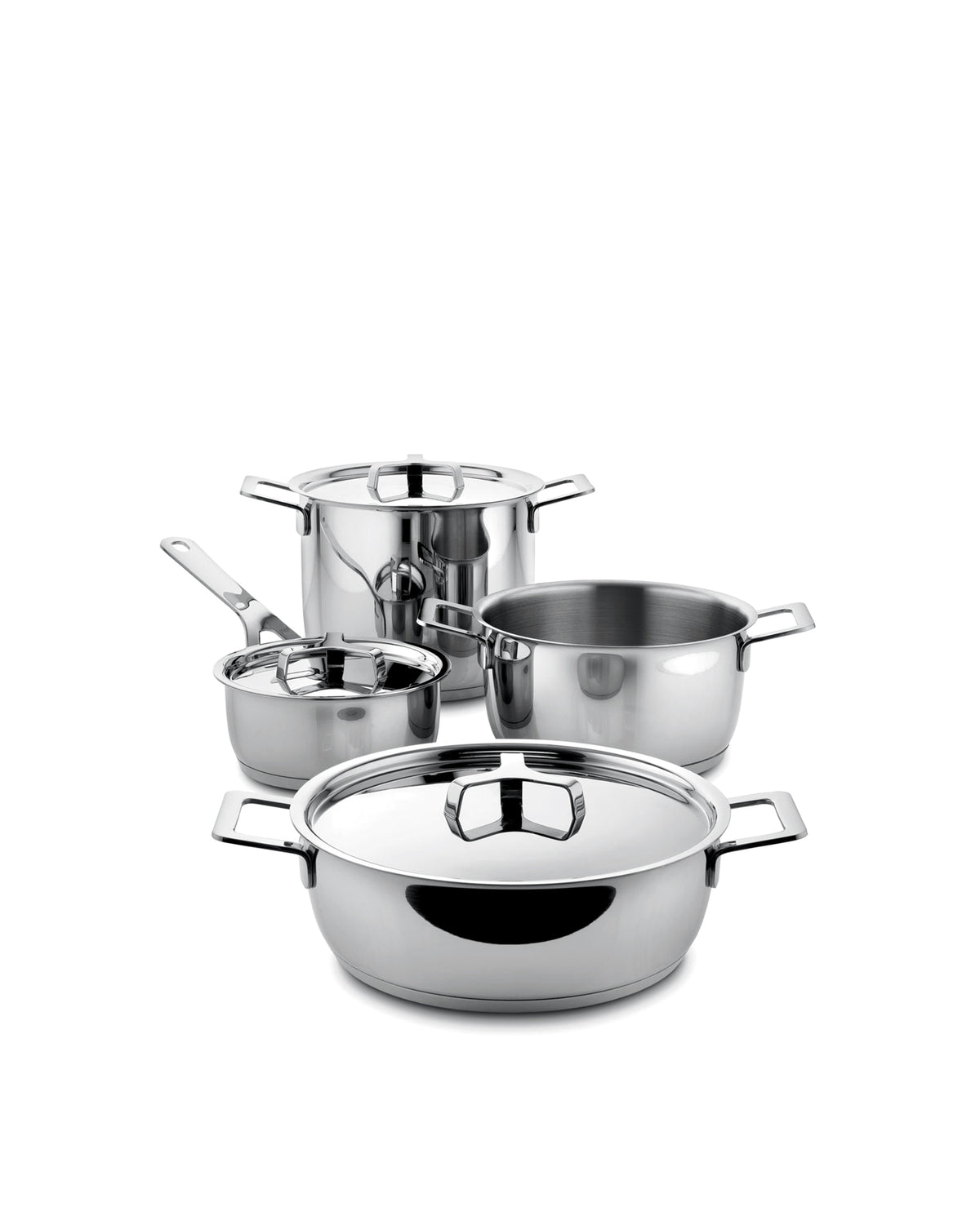 Pots&Pans Pots And Pans Set 7 Pieces By Jasper Morrison | Alessi