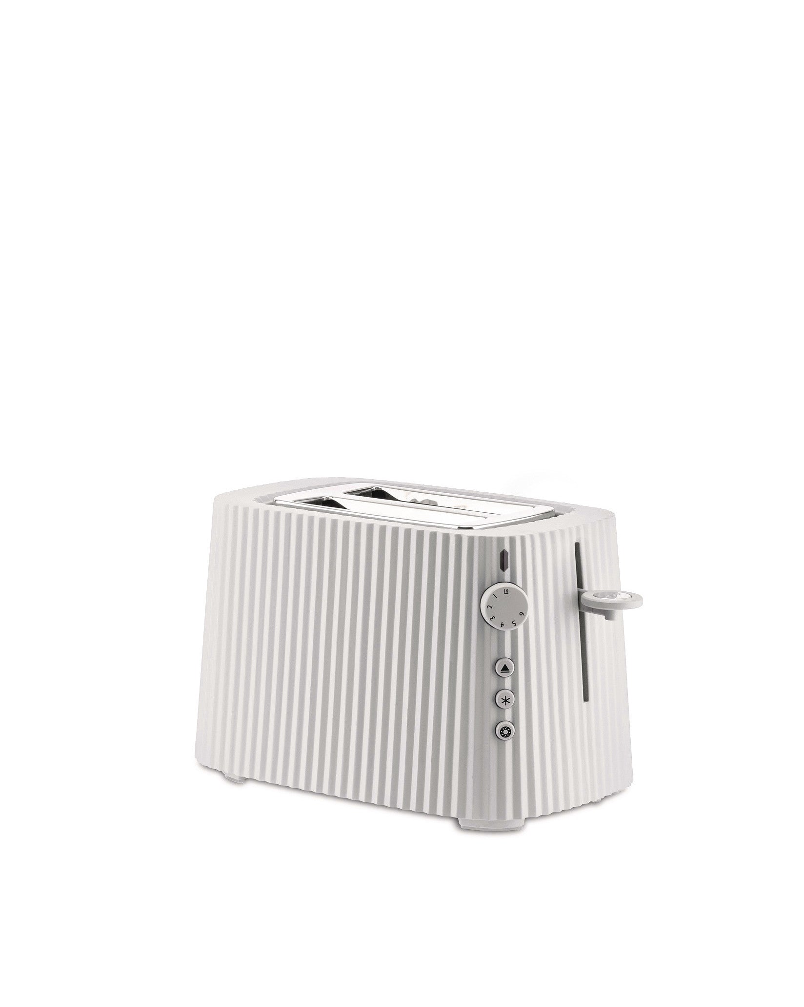 Plissé white Toaster. US plug Alessi