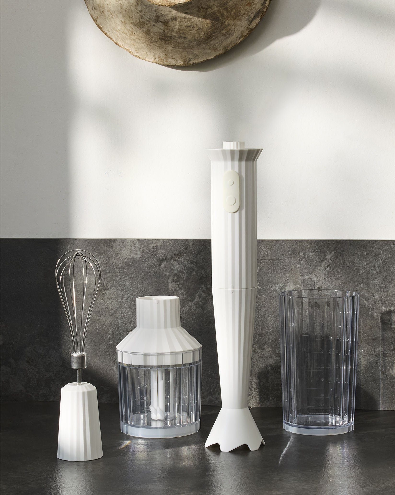 Plissé black Hand blender set. US plug Alessi 1