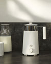 Plissé white Multi-function milk frother. US plug Alessi 1