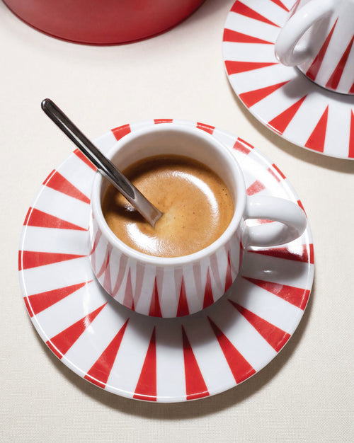 Delight green Set of two mocha cups with saucer Alessi 2