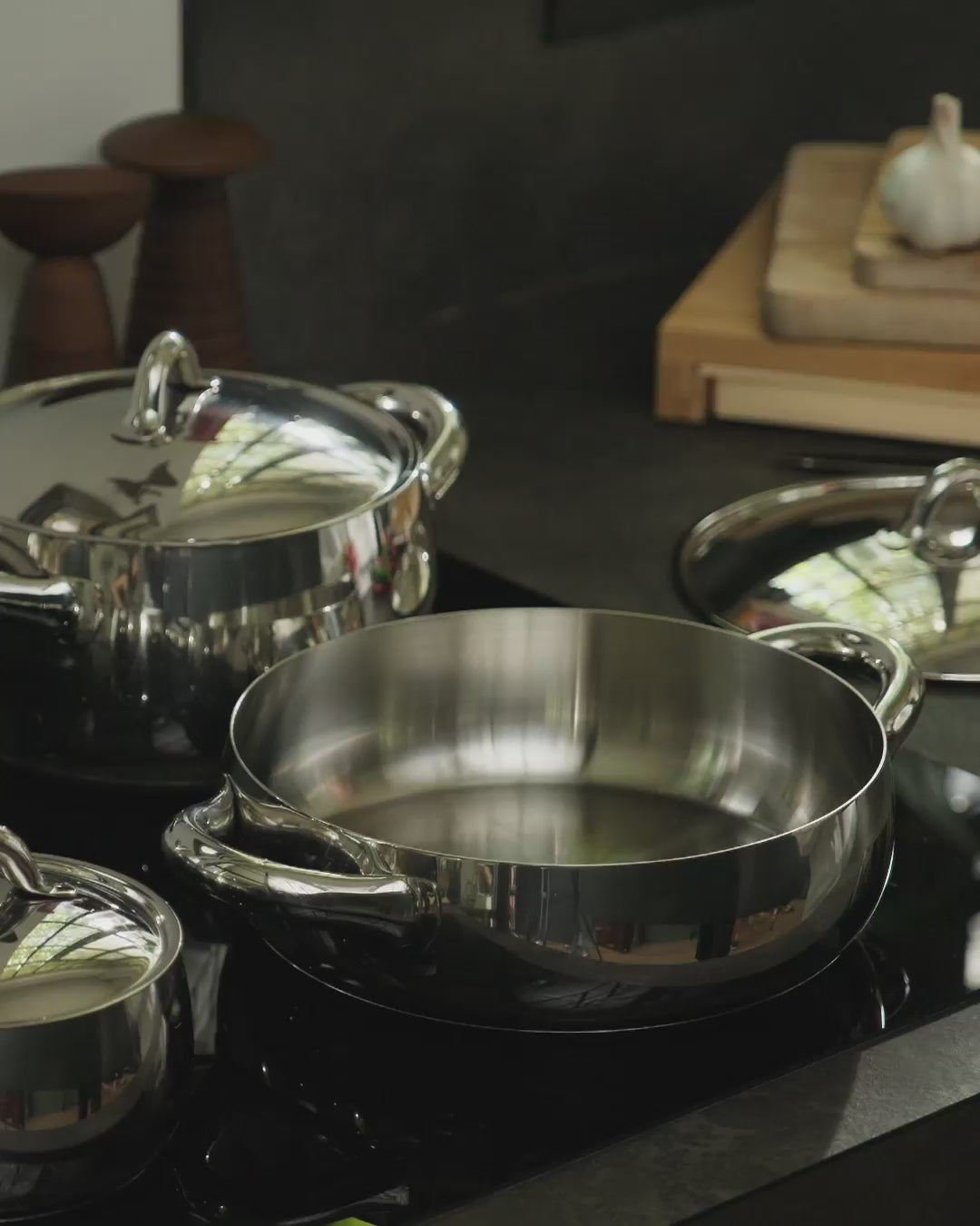 Mami Pots And Pans Set 7 Pieces By Stefano Giovannoni | Alessi