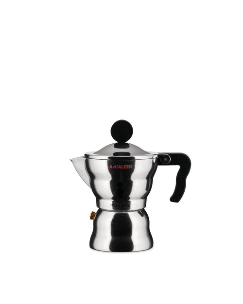 Alessi 90002/3 la Conica Cafetière Espresso en Acier Inoxydable 18/10 avec Fond en Cuivre, 3 Alessi 90002/3 la Conica Cafetière Espresso en Acier Inoxydable 18/10 avec Fond en Cuivre, 3