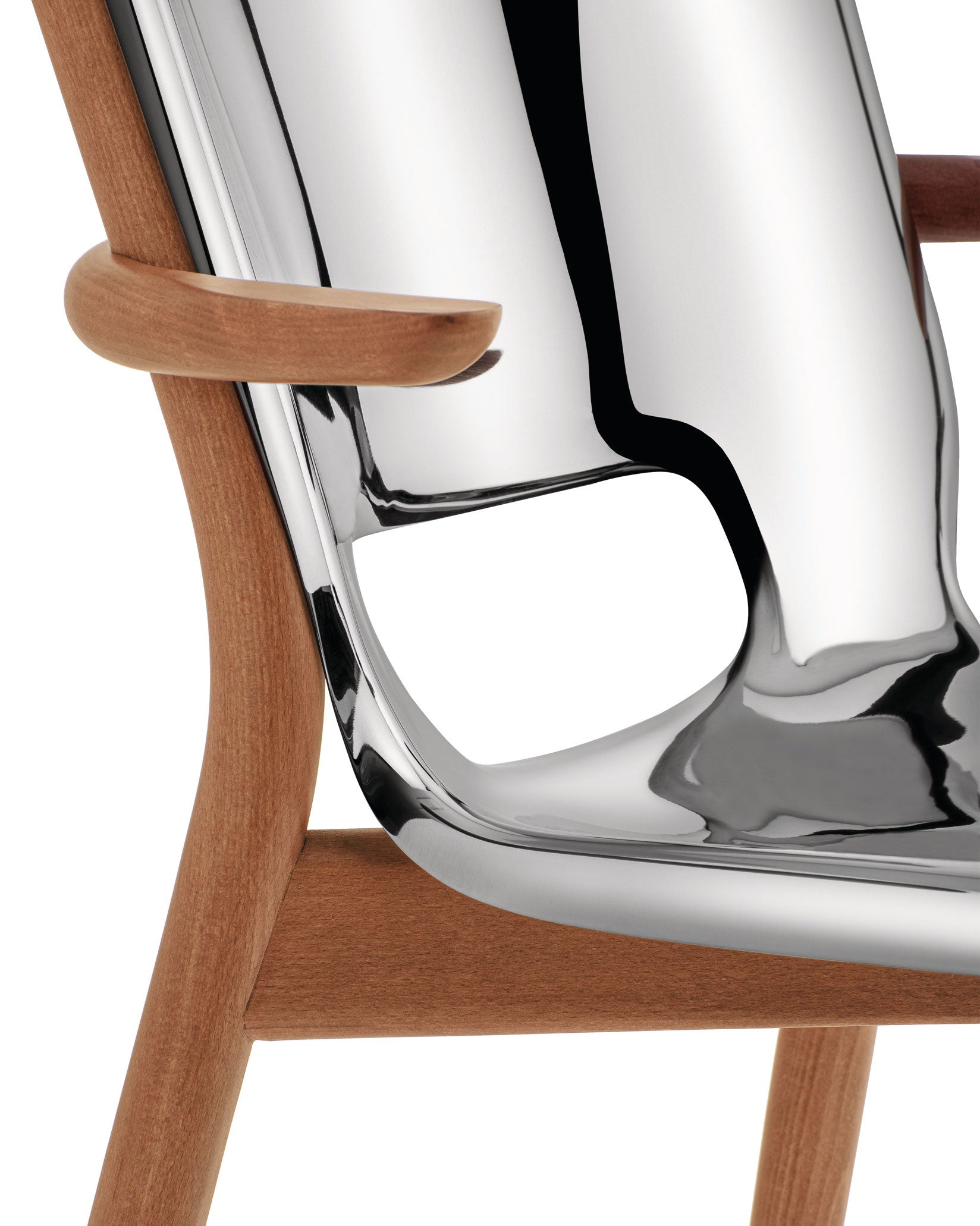 Poêle Collection - Monoshell chair with armrests | Alessi