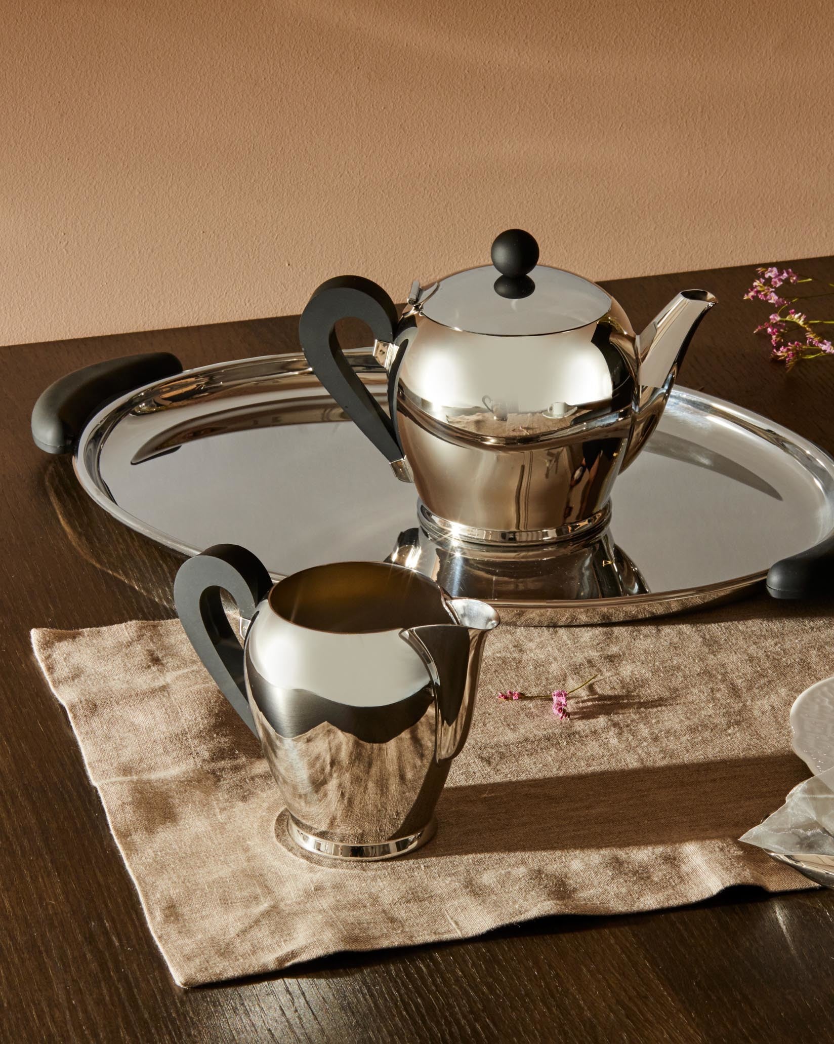 Bombé Default Title Oval tray with handles Alessi 1