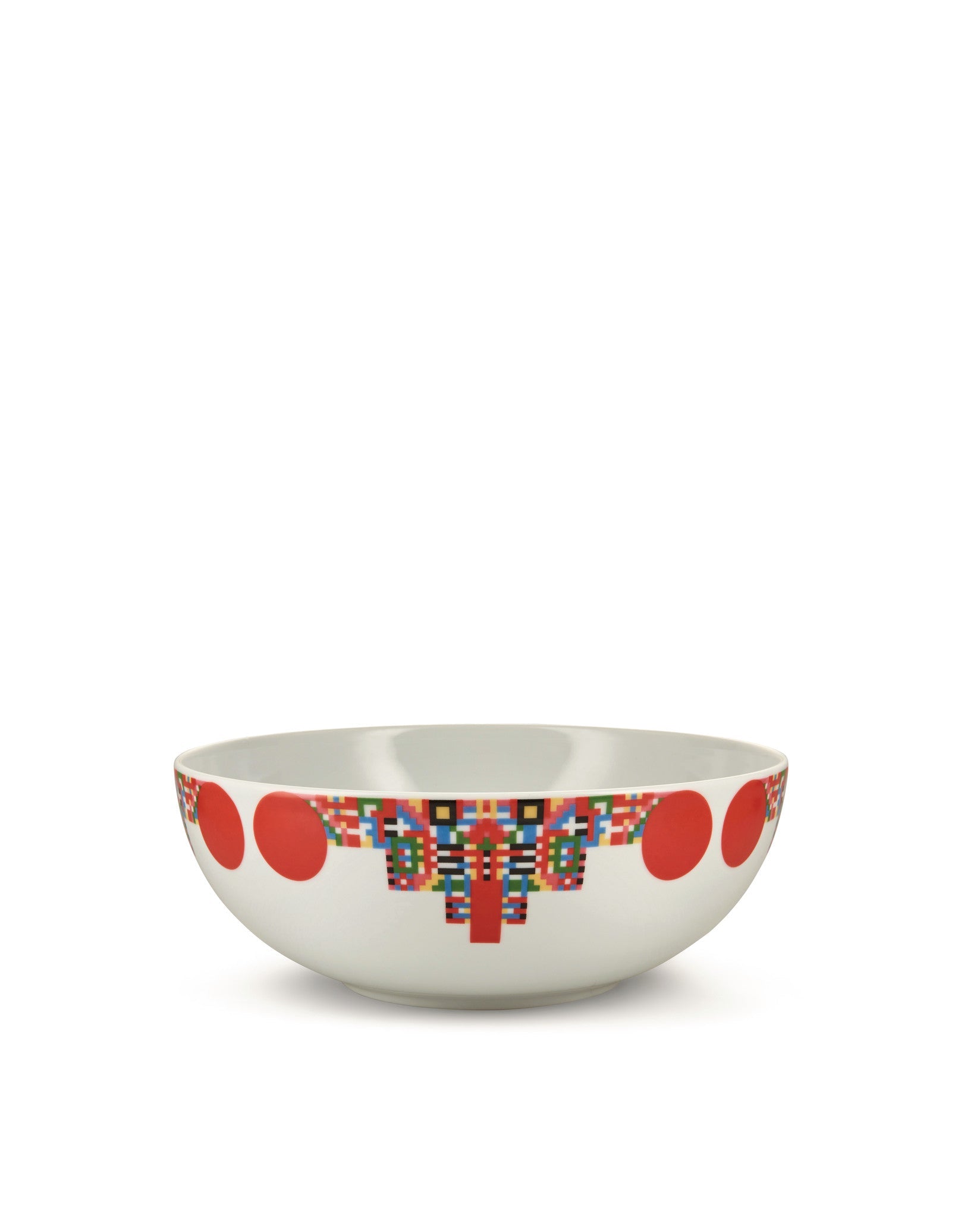 Holyhedrics Pastry and nut bowl in decorated porcelain