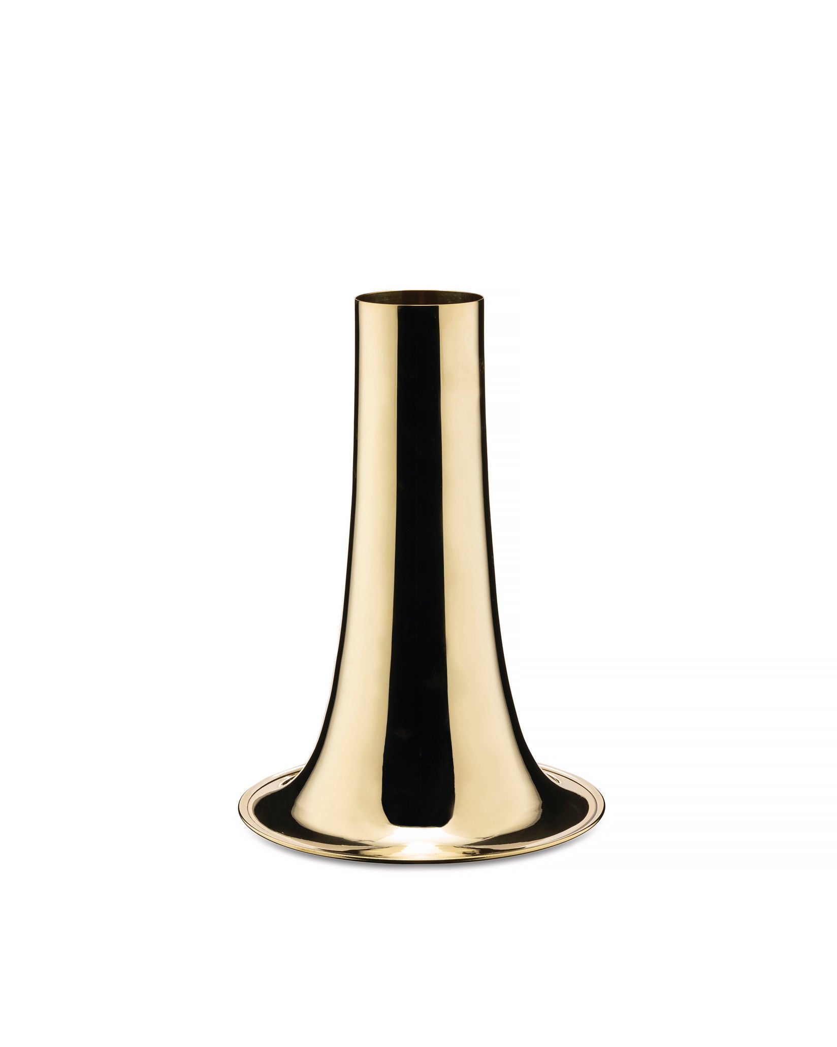 Trumpet brass Flower vase Alessi