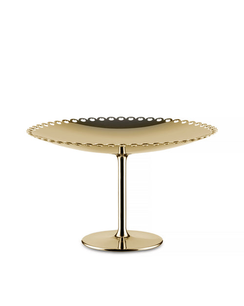 Edges brass Cake stand Alessi