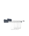 Plissé grey Set of two toaster racks Alessi