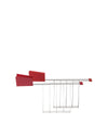 Plissé red Set of two toaster racks Alessi