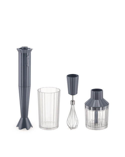 Plissé grey Hand blender set. US plug Alessi