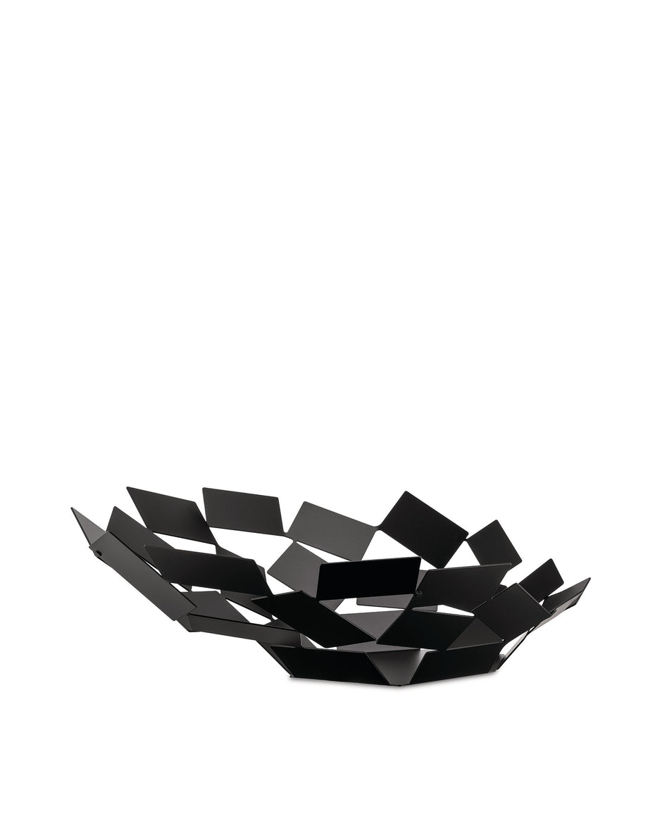 Cestino Di Design Alessi La Stanza Dello Scirocco - In Acciaio E Resina, Nero - Foto 1